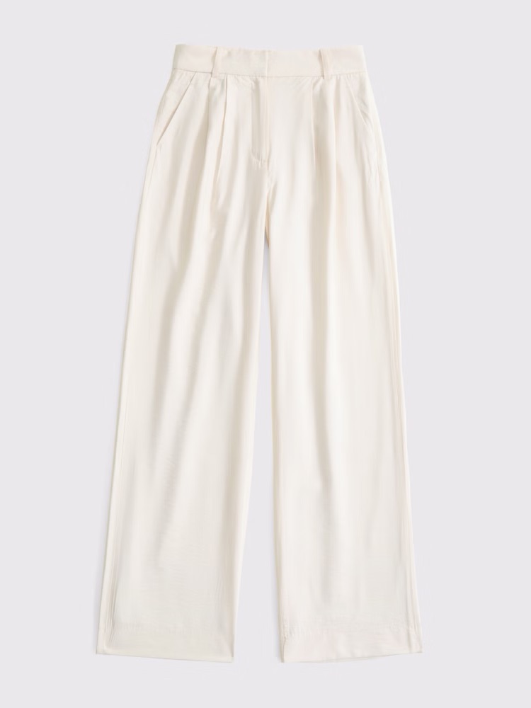 Abercrombie & Fitch Sloane Wide Leg Trouser Pants Size 33/16s